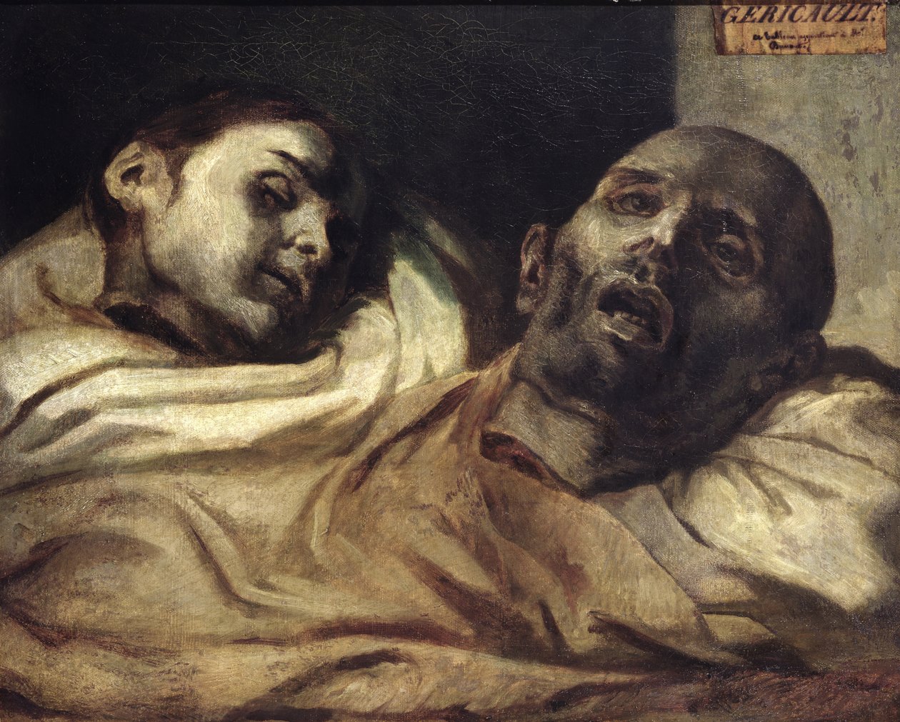 Tortyroffer med huvuden (olja på duk) av Theodore (after) Gericault