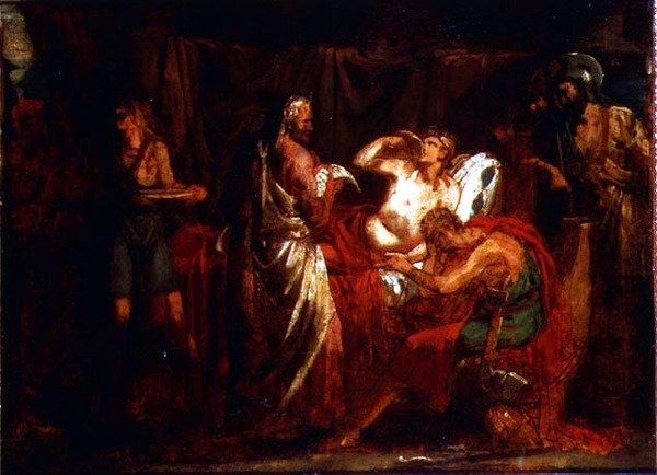 Alexander och hans läkare Philippe av Theodore (attr. to) Gericault