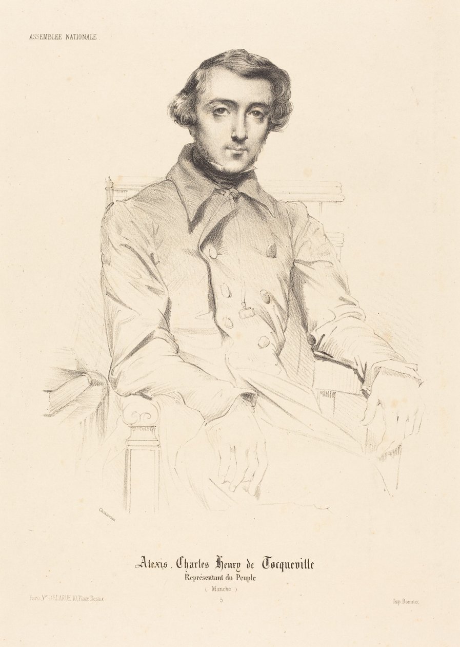 Alexis Charles Henry de Tocqueville av Théodore Chassériau