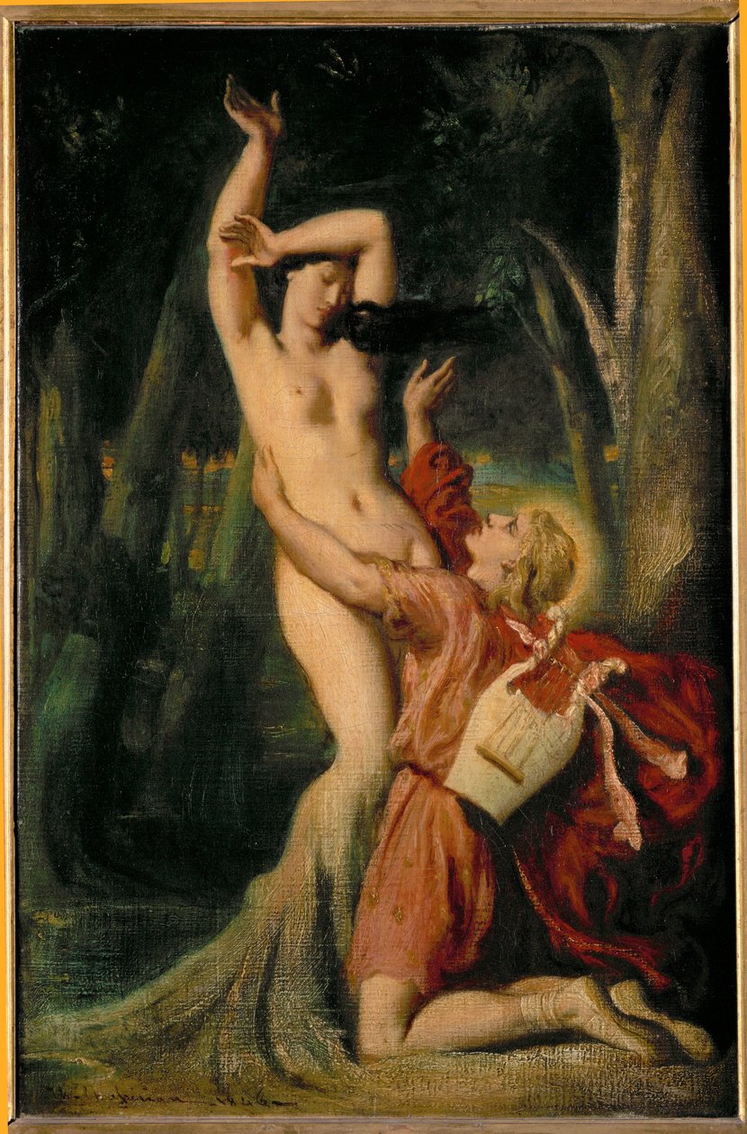 Apollo och Daphne... av Théodore Chassériau
