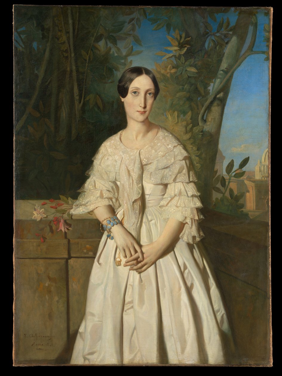 Grevinnan de La Tour-Maubourg (Marie-Louise-Charlotte-Gabrielle Thomas de Pange, 1816-1850) av Théodore Chassériau
