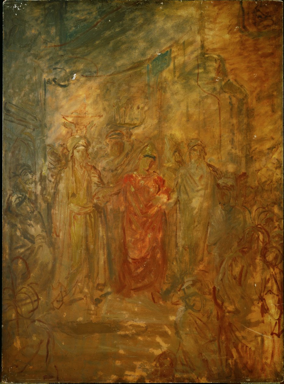 Judiskt bröllop i Constantine, Algeriet... av Théodore Chassériau