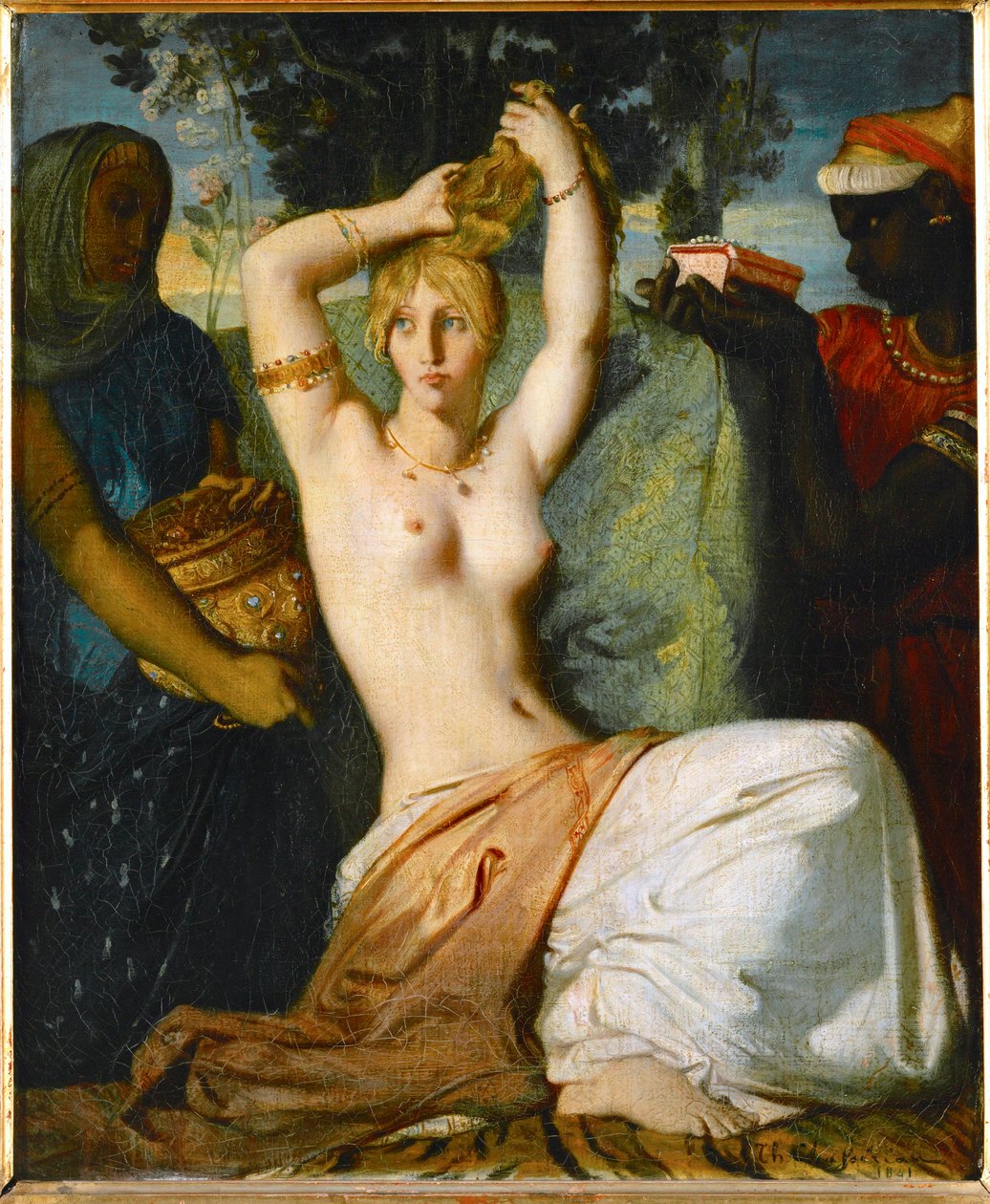 Esthers toalett... av Théodore Chassériau
