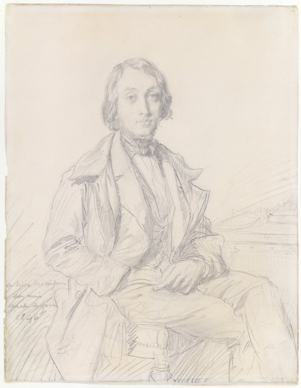Porträtt av Félix Ravaisson av Théodore Chassériau