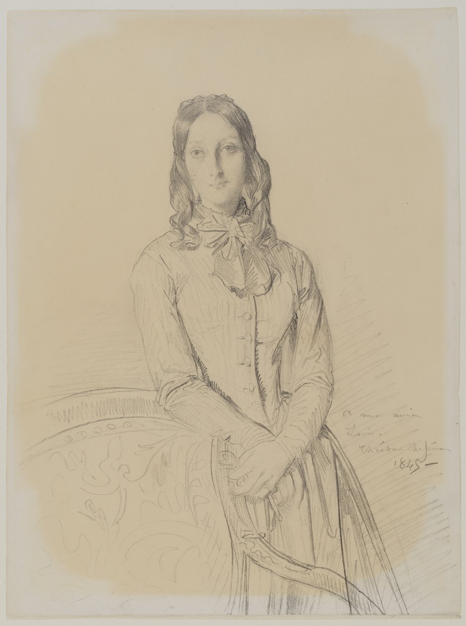 Porträtt av Madame Ravaisson av Théodore Chassériau