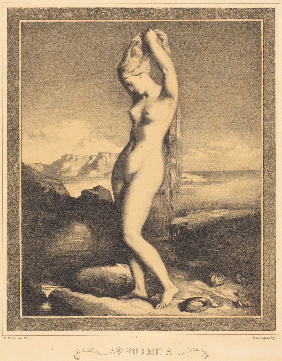 Venus Anadyomene av Théodore Chassériau