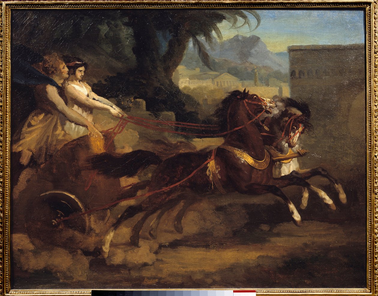 Ancient tank race Målning av Theodore Gericault (1791-1824) 1808 dim.0,63x0,79 m Rouen, Musee des Beaux Arts av Theodore Gericault