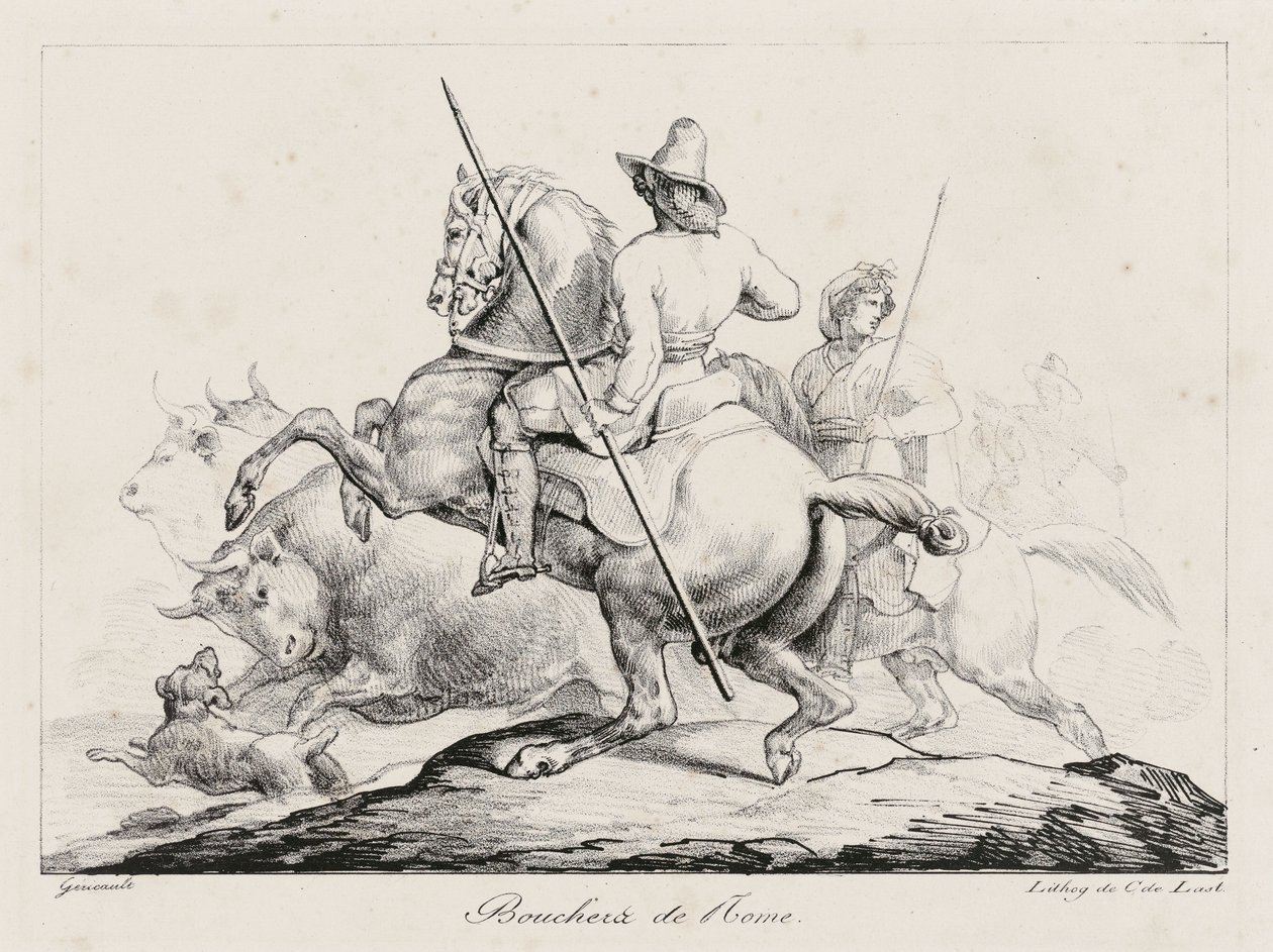 Slaktare i Rom (Roman Butchers) av Theodore Gericault