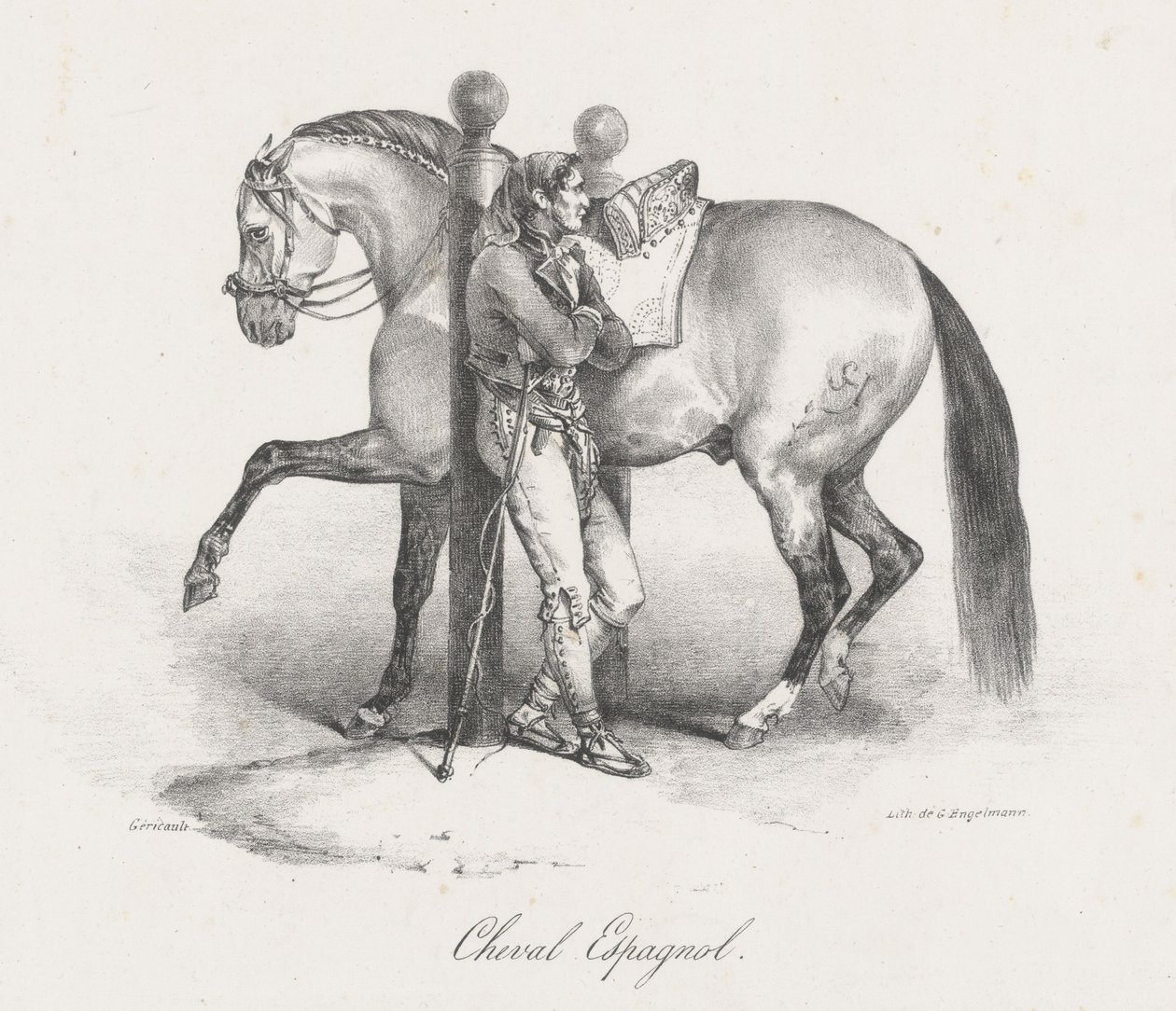 Spansk häst (A Spanish Horse) av Theodore Gericault