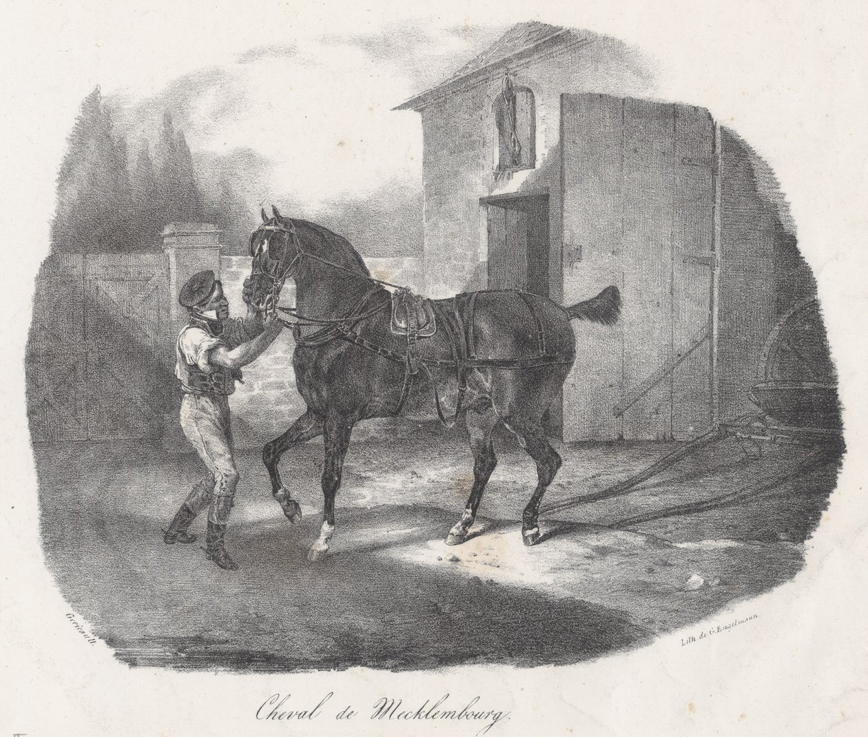 Mecklenburghäst (A Mecklenburg Horse) av Theodore Gericault