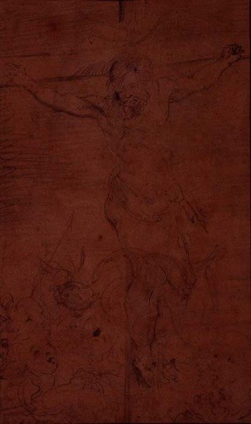 Korsfästelse (penna) av Theodore Gericault