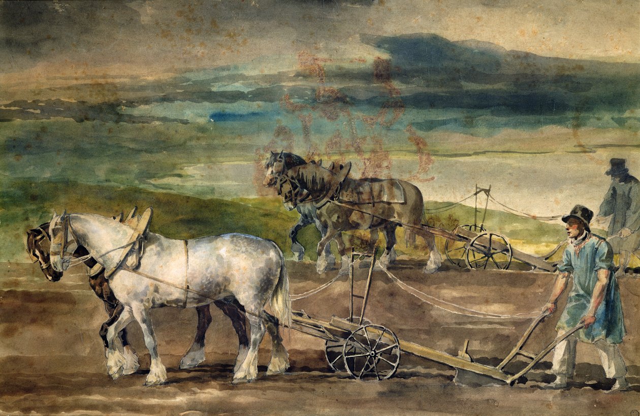 Gårdsarbetare av Theodore Gericault