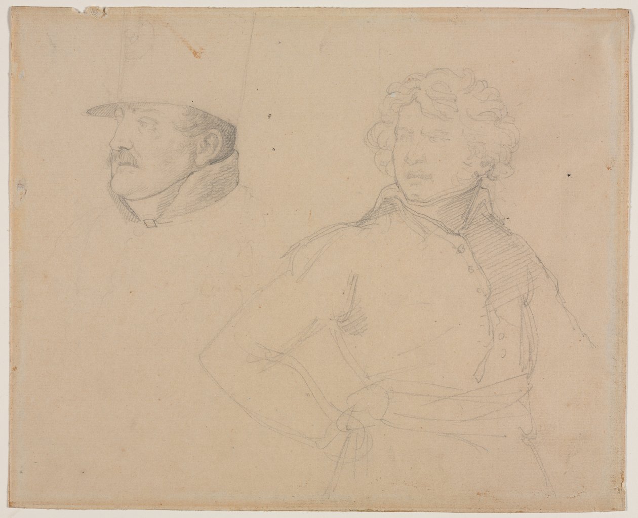 Géricault - Studie av två soldater, 1818-1819 av Theodore Gericault