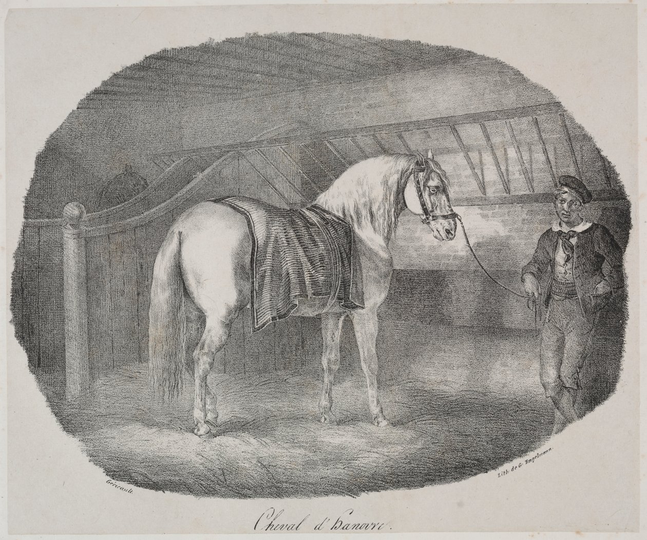 Hannoveransk häst av Theodore Gericault
