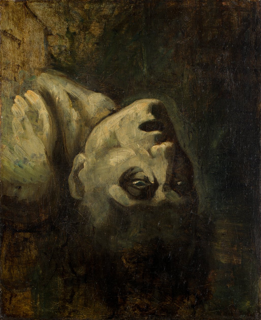 Huvudet på en drunknad man av Theodore Gericault