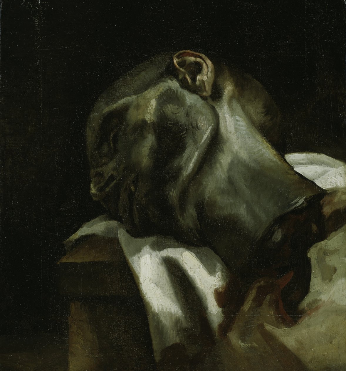 Chef för en giljotinerad man av Theodore Gericault