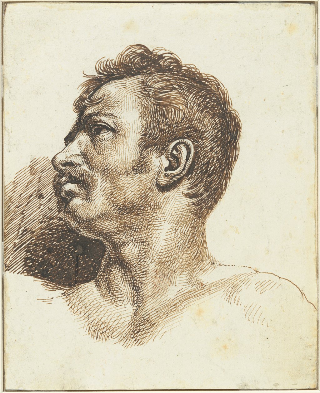 Manshuvud [framsidan] av Theodore Gericault