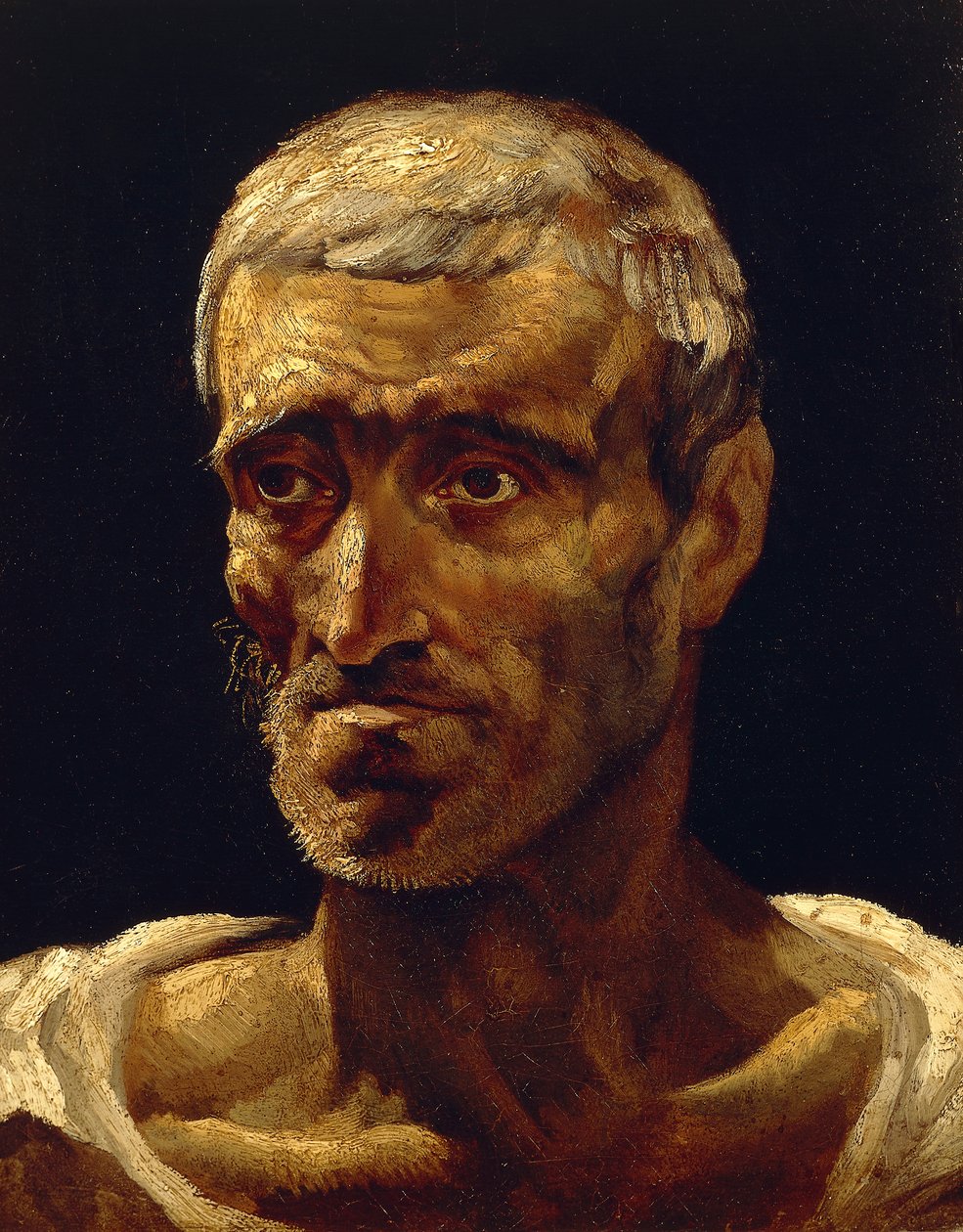 Chef för skeppsbruten man av Theodore Gericault