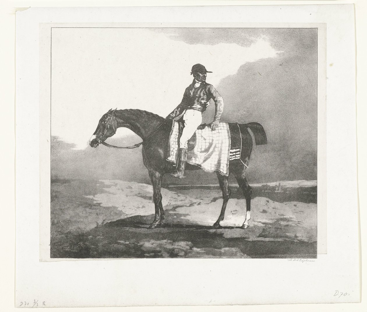 Jockey på en engelsk fullblodshäst av Theodore Gericault