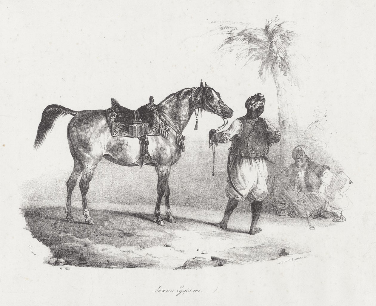 Egyptisk sto (An Egyptian Mare) av Theodore Gericault
