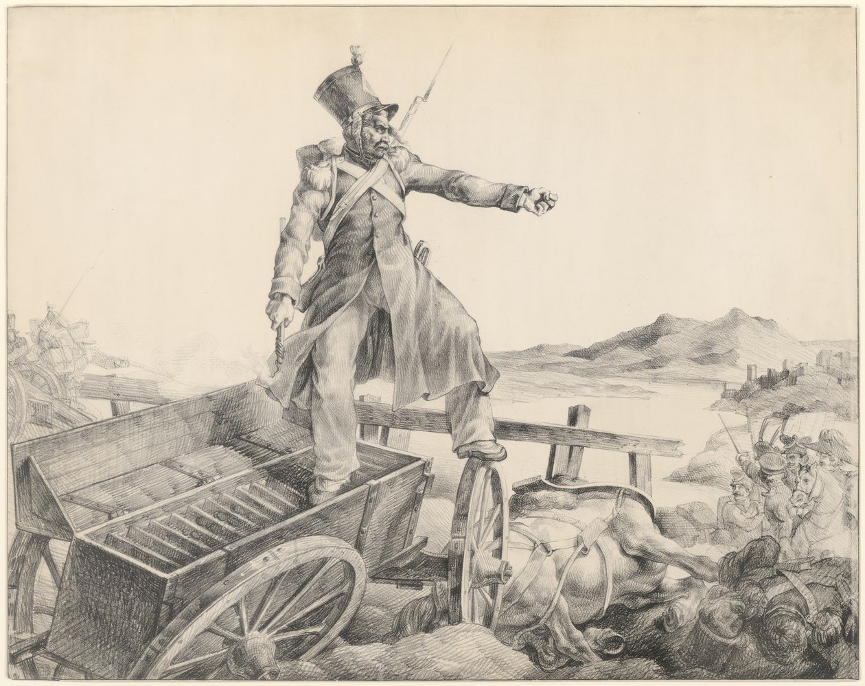 Artillerivagnen (Artillery Caisson) av Theodore Gericault