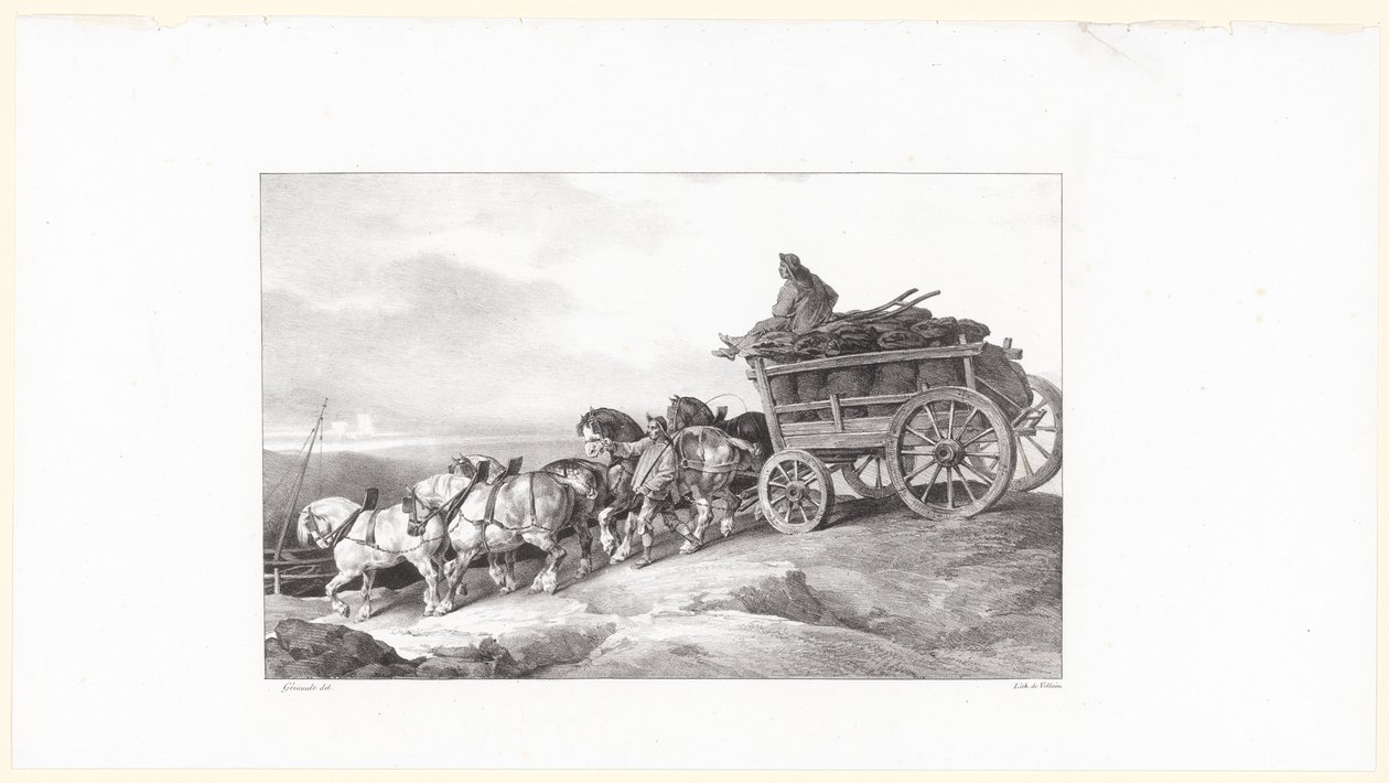 Kolvagnen (The Coal Wagon) av Theodore Gericault