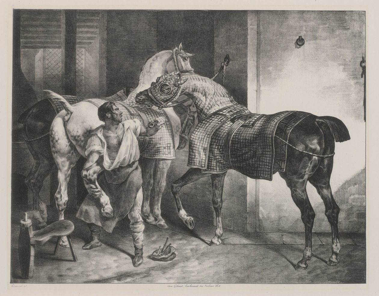 Den engelska hovslagaren (The English Farrier) av Theodore Gericault