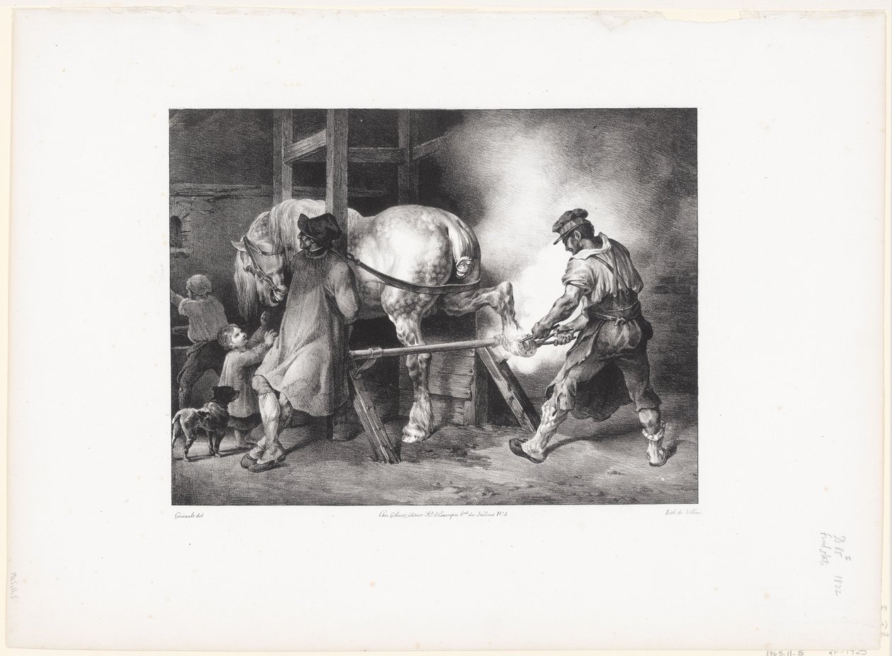 Le Maréchal flamand (Den flamländske smeden) av Theodore Gericault