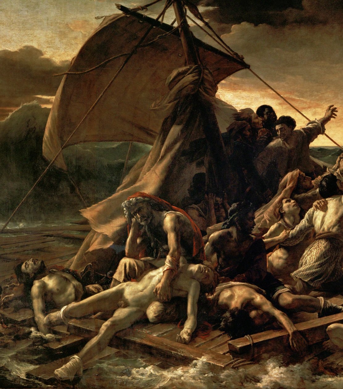 Le Radeau de la Meduse - Flotten från "Medusa" ... av Theodore Gericault