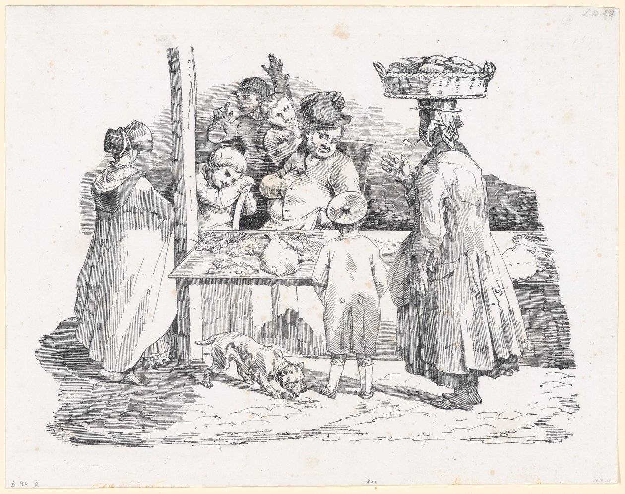Den sovande fiskhandlaren (The Sleeping Fishmonger) av Theodore Gericault