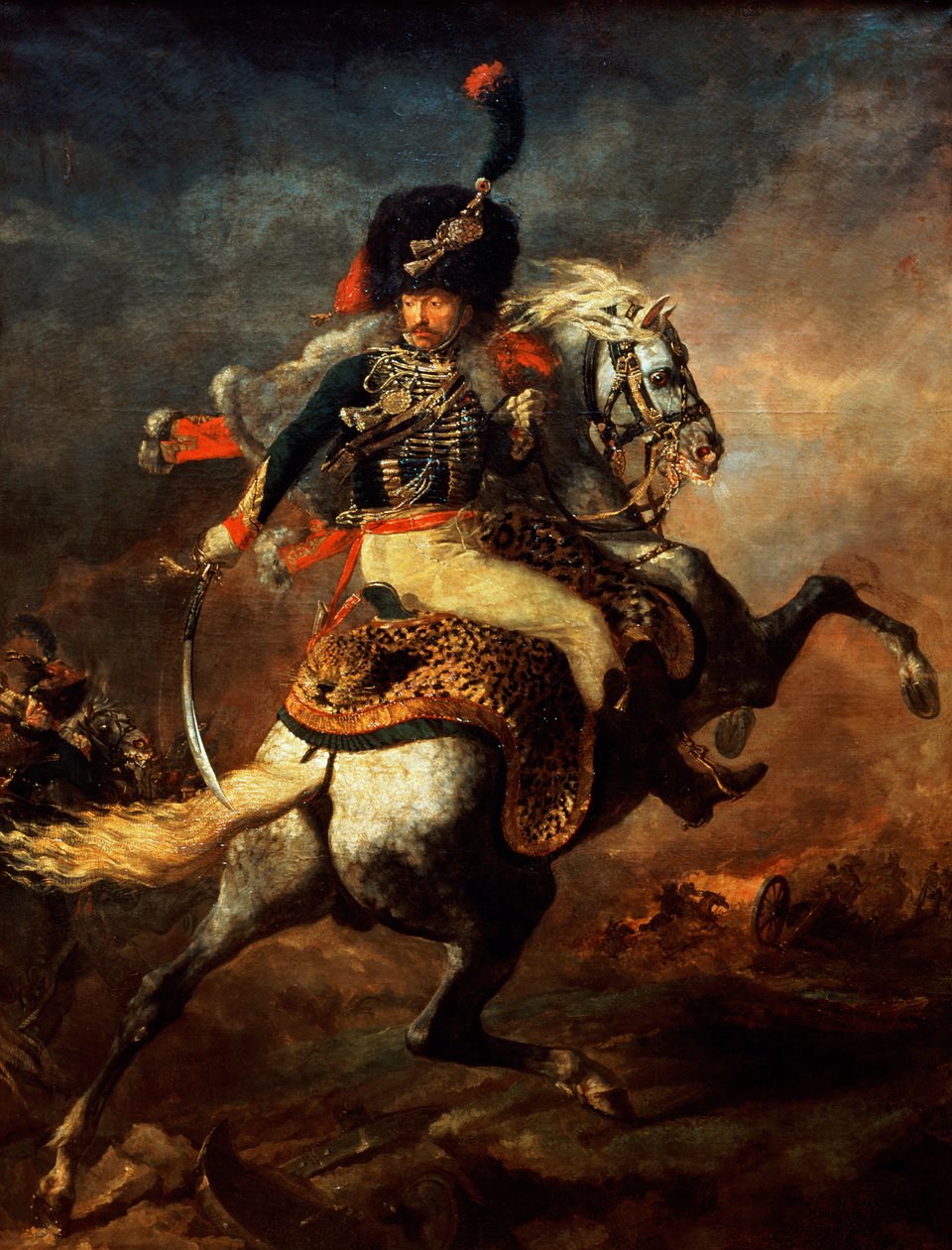Husarernas officer av Theodore Gericault