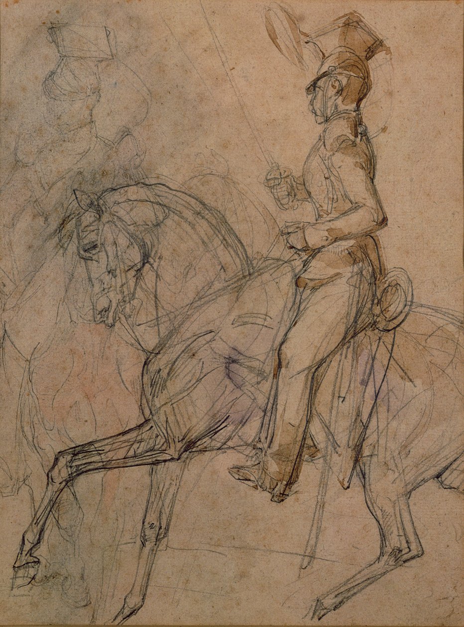 Officer för de polska Lancers av Theodore Gericault