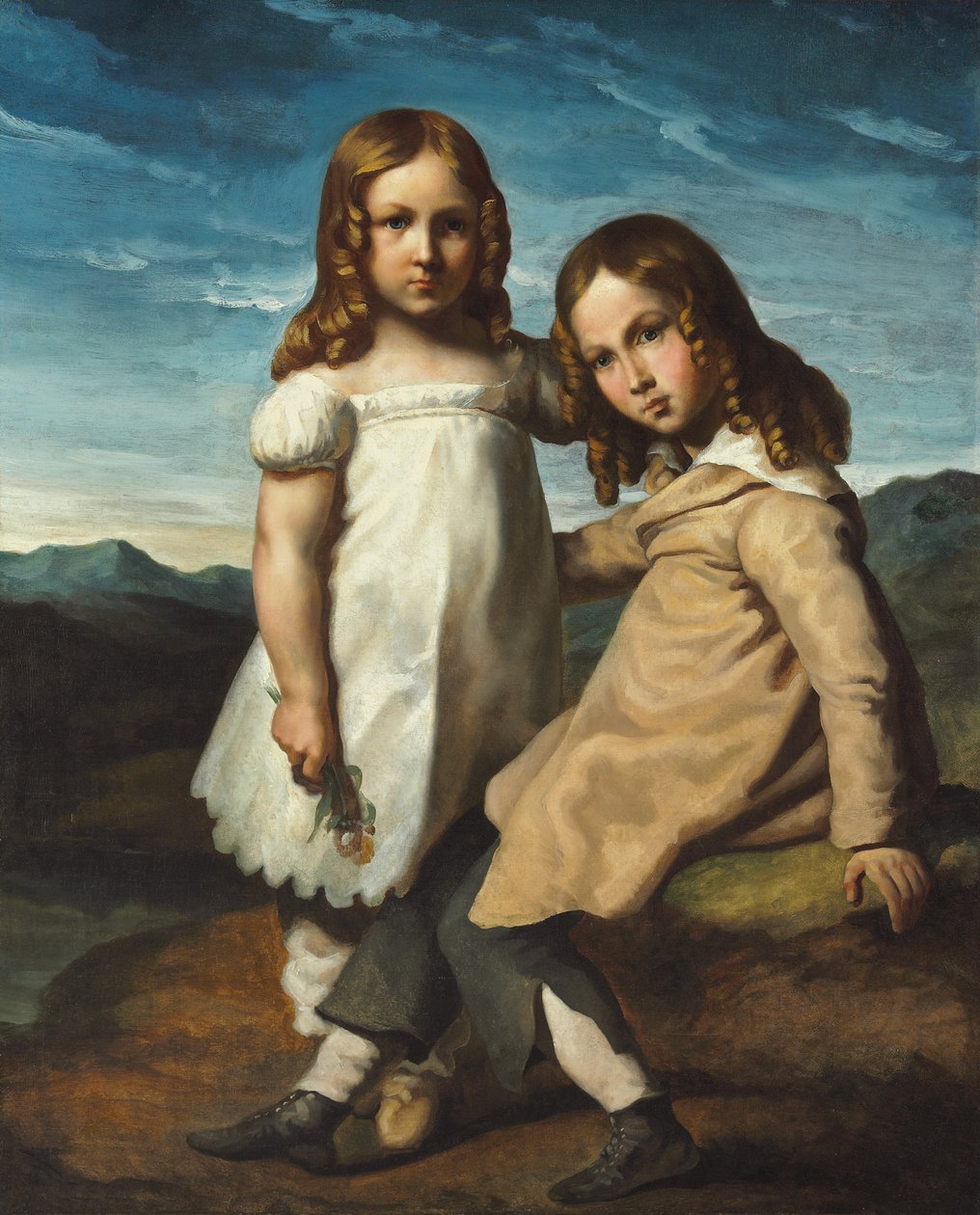 Porträtt av Alfred och Elisabeth Dedreux, ca 1818 av Theodore Gericault