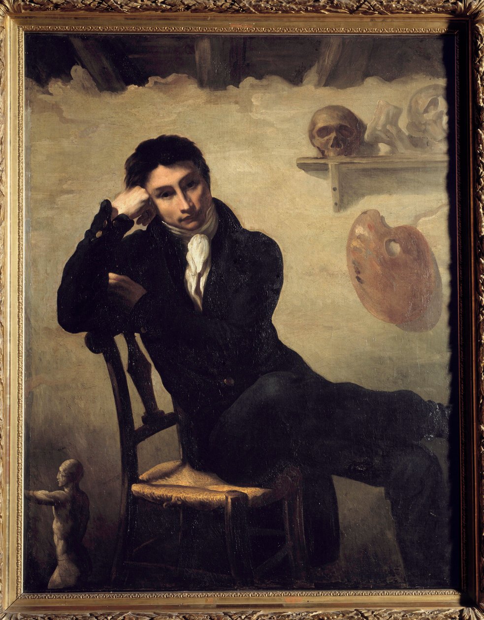 Porträtt av en konstnär i hans ateljé Målning av Theodore Gericault (1791-1824) 1800-talets sön. 1,47x1,14 m . av Theodore Gericault