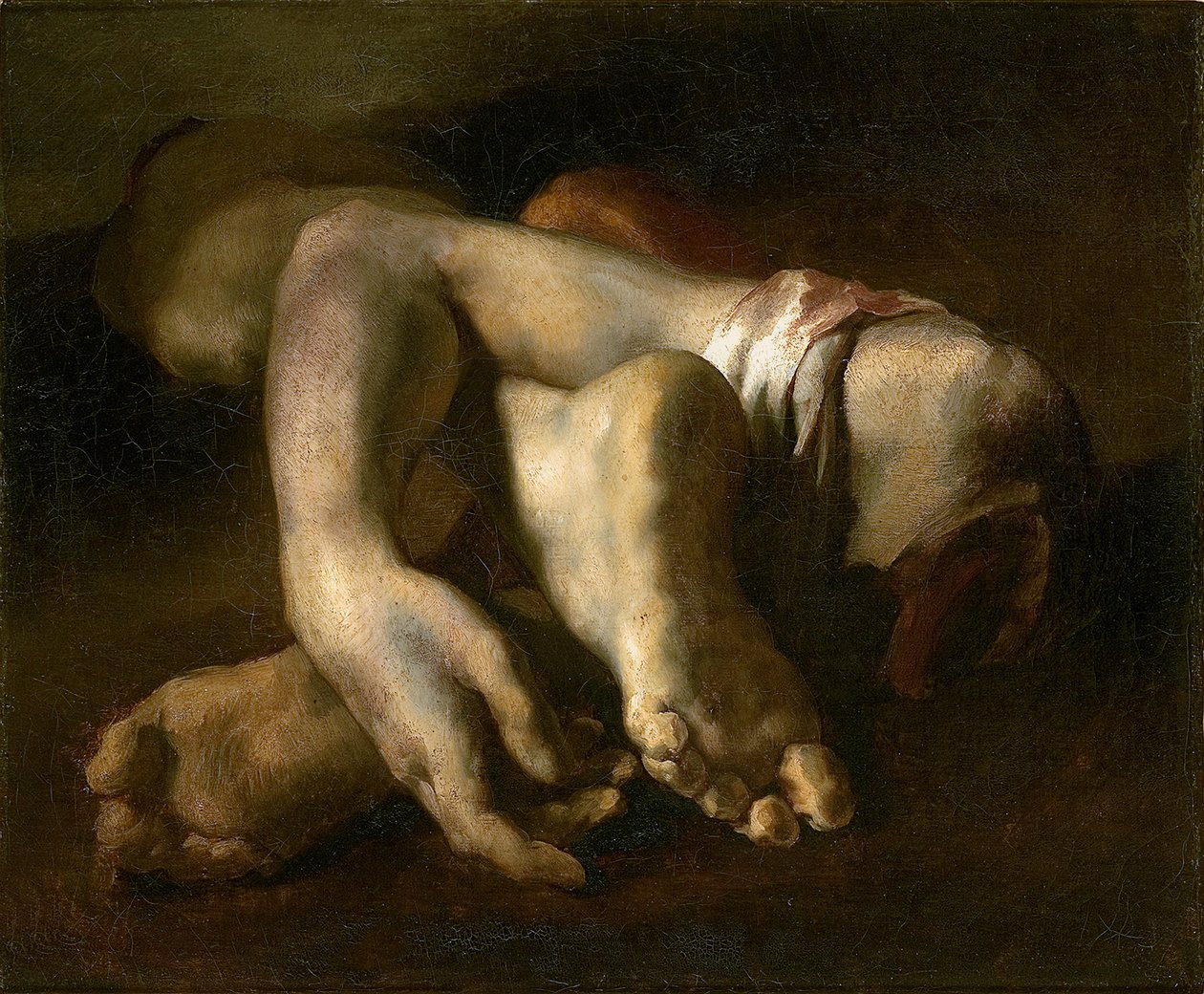 Studie av fötter och händer, ca 1818-19 av Theodore Gericault