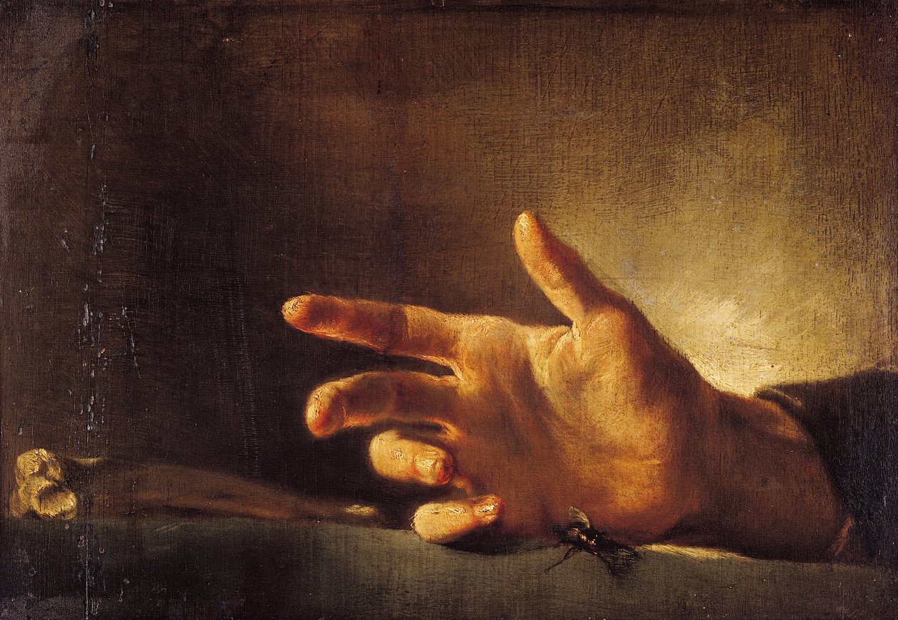 Studie av en hand av Theodore Gericault