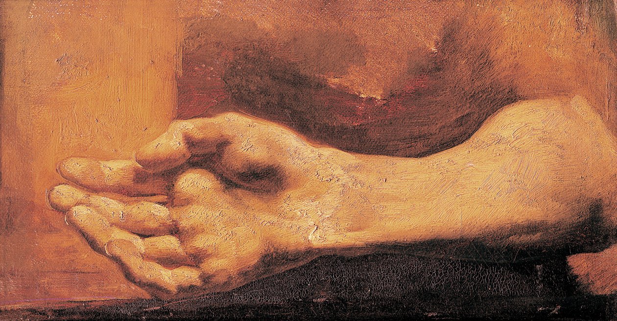 Studie av en hand och arm av Theodore Gericault
