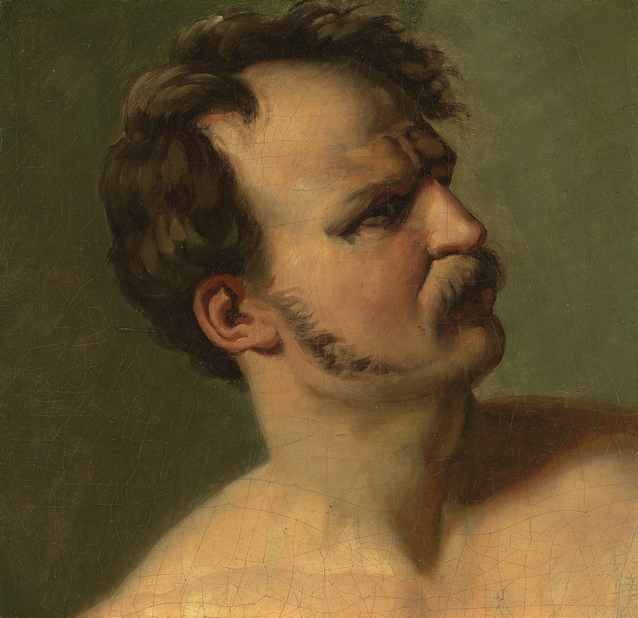 Studie av en man i profil, c.1812 av Theodore Gericault