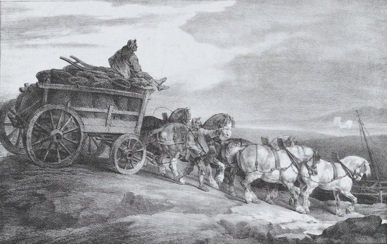 Kolvagnen [sic.], 1821. av Theodore Gericault