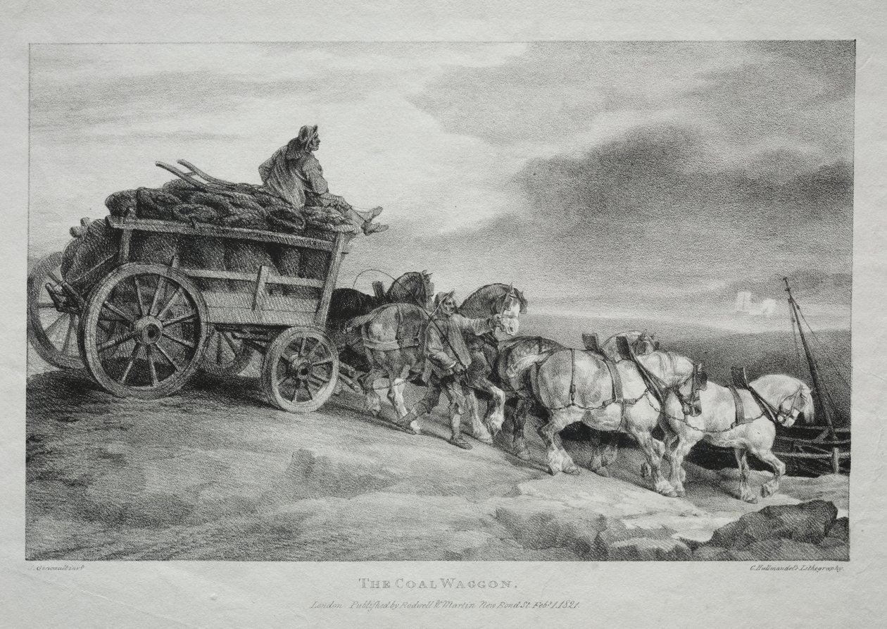 Kolvagnen, 1821. av Theodore Gericault