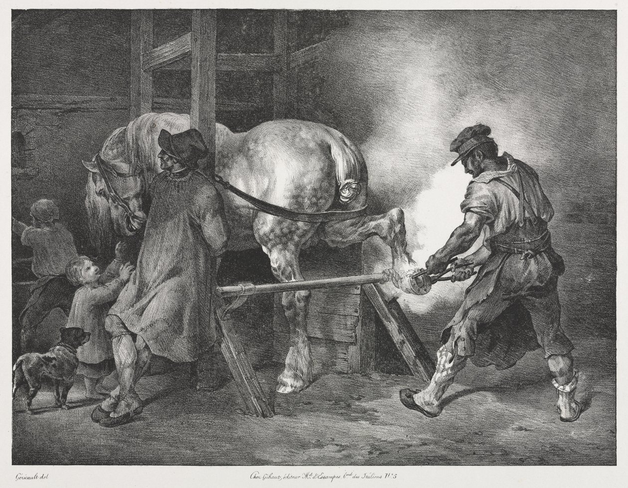 Den flamländska smeden av Theodore Gericault