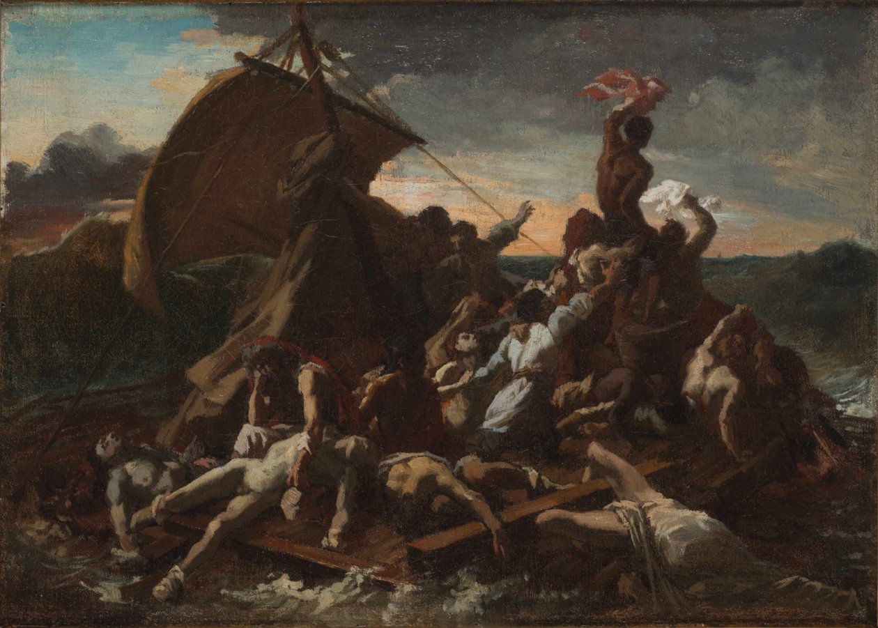 Medusas flotte Medusas flotte. Fjärde skissen. av Theodore Gericault