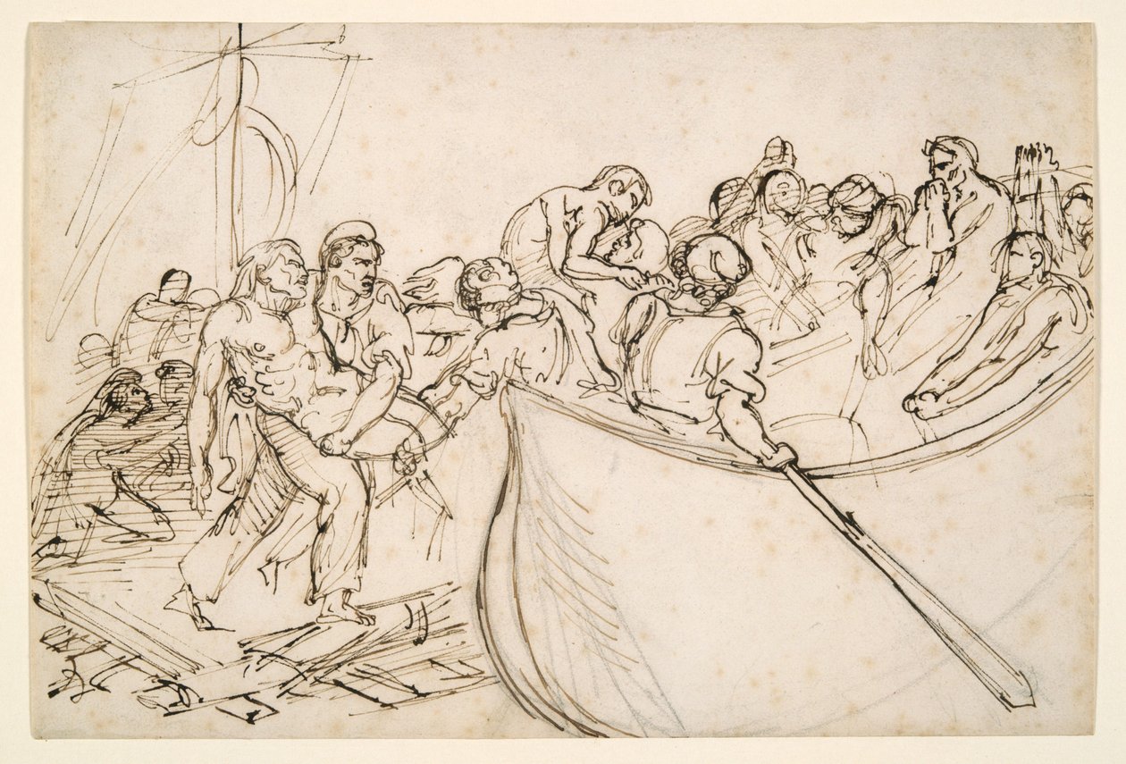 Räddningen av de överlevande från flotten ”Medusa” av Theodore Gericault