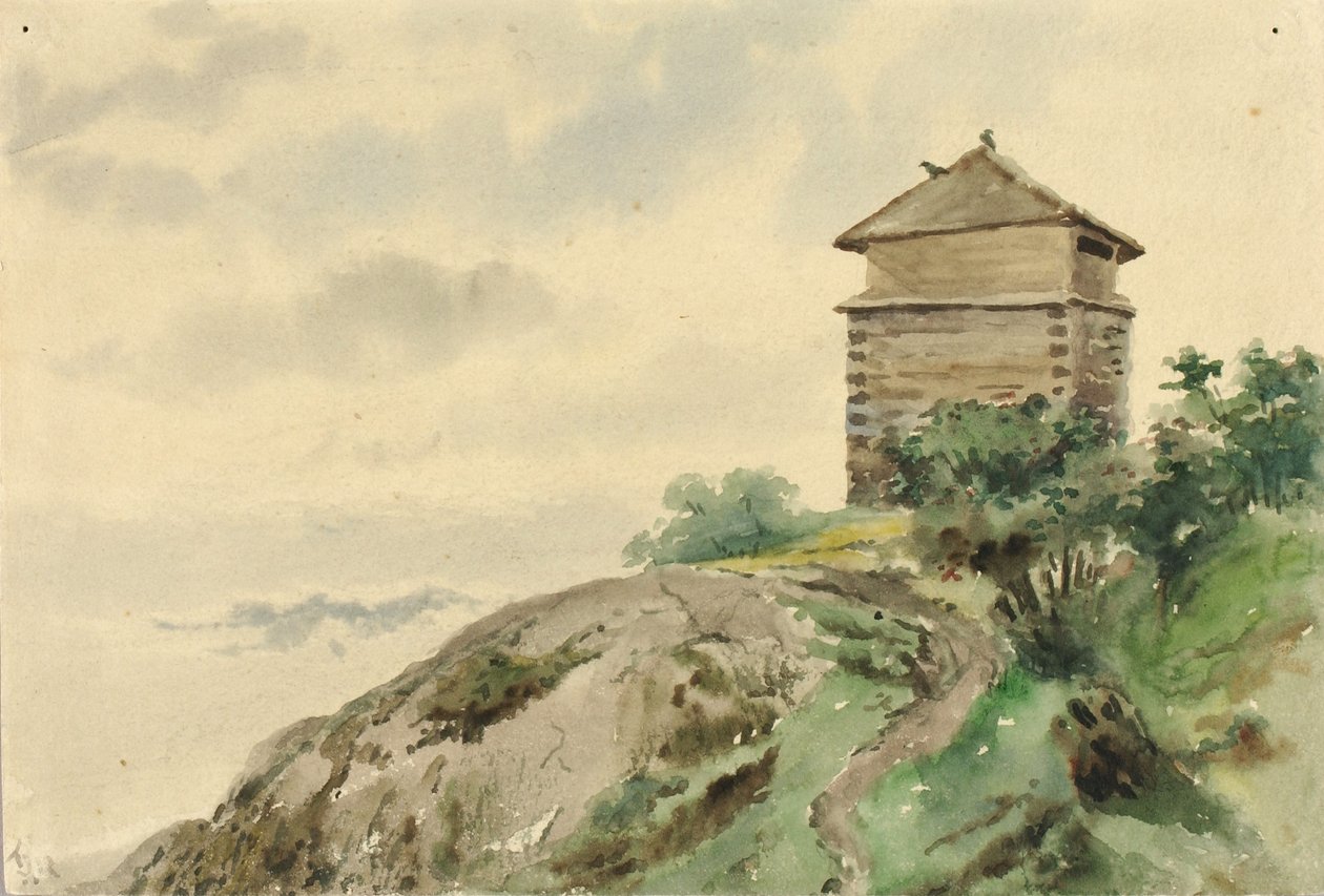 Block House, Alaska, 1887 av Theodore J. Richardson