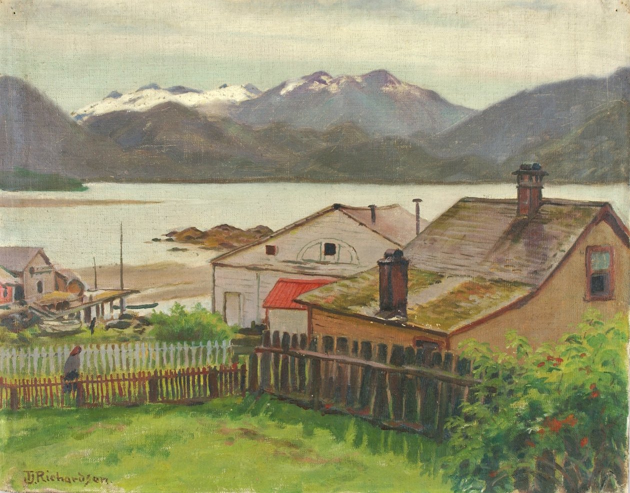 I de gamla kvarteren, Sitka, 1900 av Theodore J. Richardson