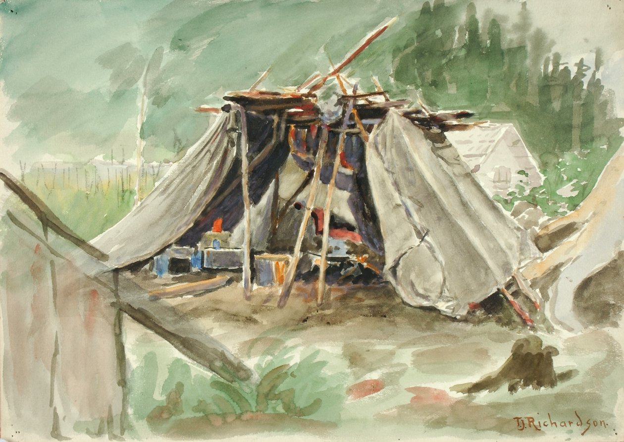 Indian Camp, Alaska av Theodore J. Richardson