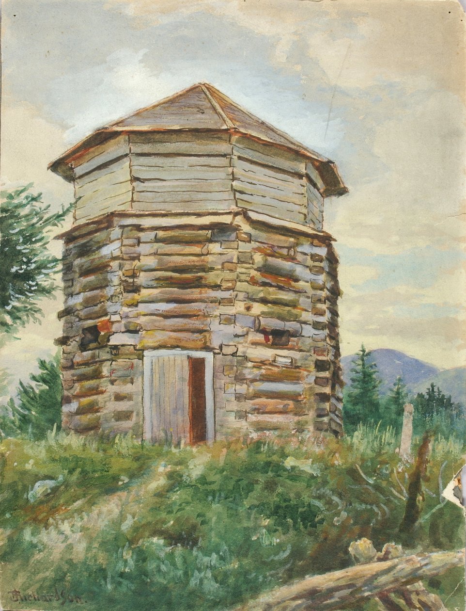 Russian Block House, Alaska, 1900 av Theodore J. Richardson