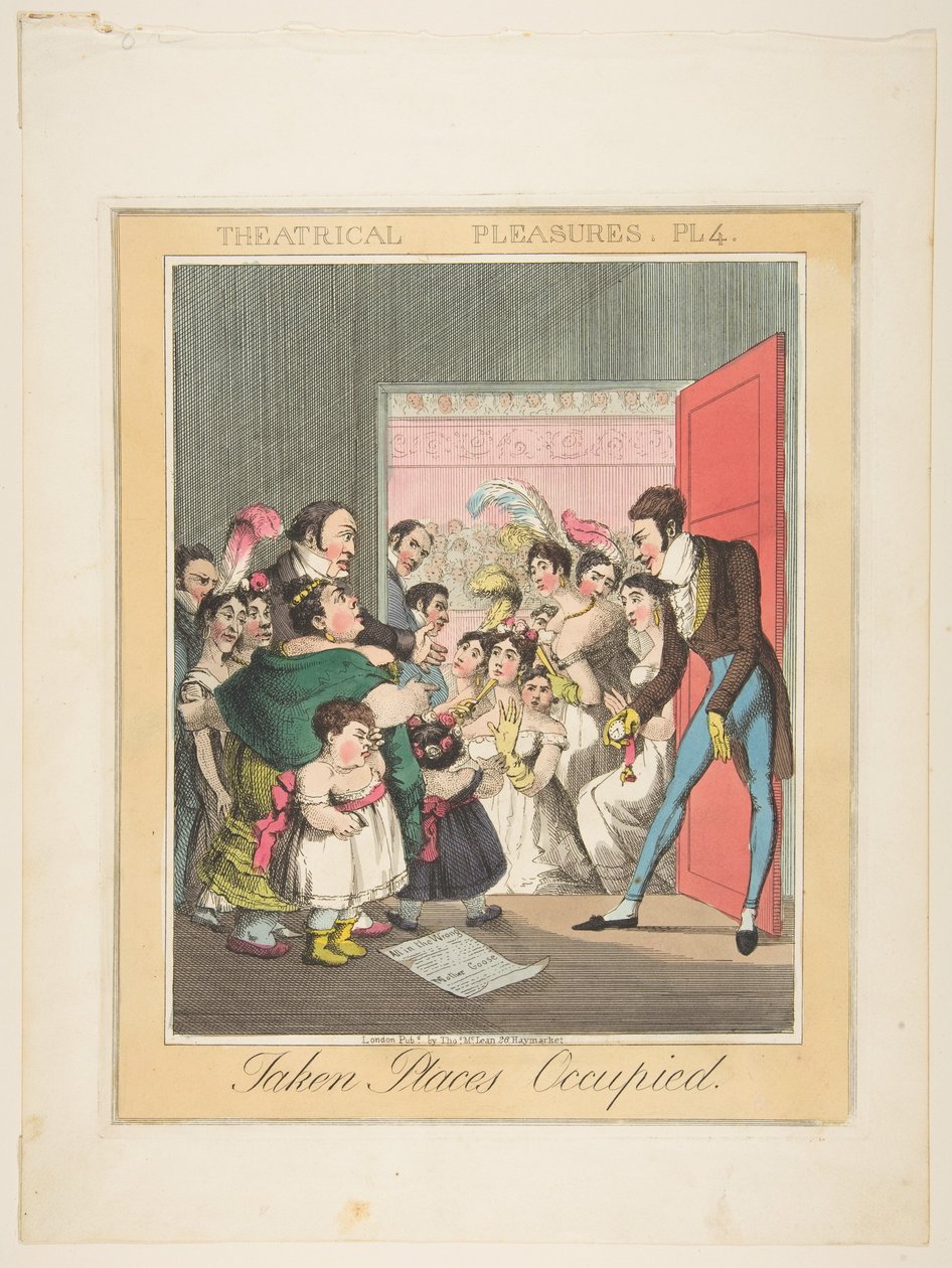 Teatrala nöjen, tavla 4: Upptagna platser, ca. 1835. av Theodore Lane
