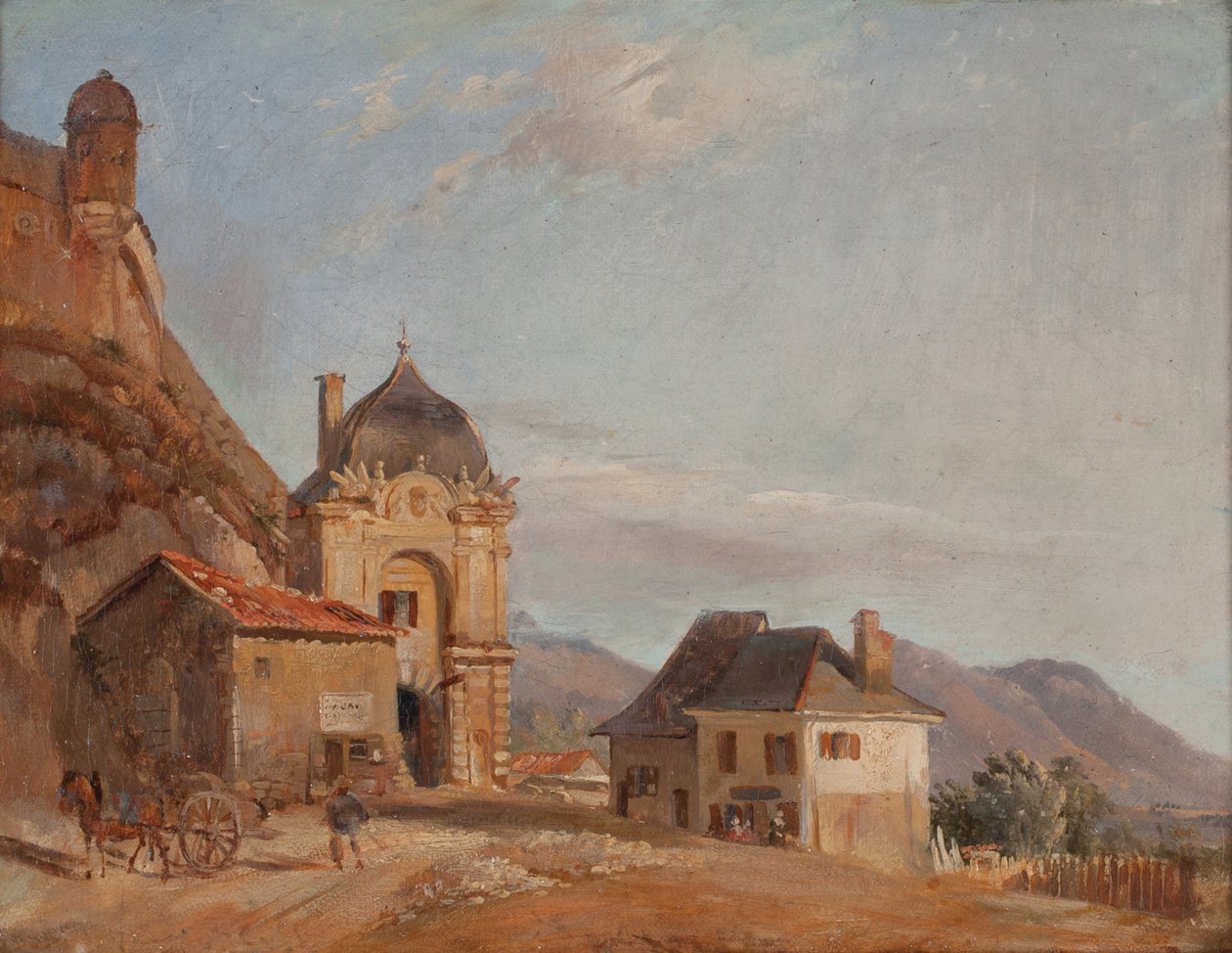 Grenoble, porten till Frankrike (Olja på duk) av Theodore Ravanat