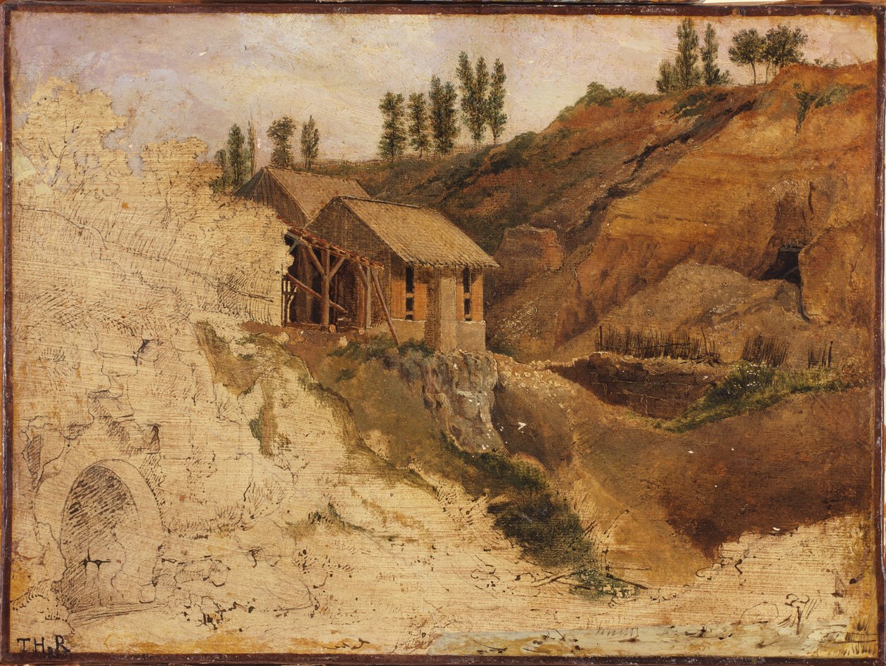 Ett stenbrott av Theodore Rousseau